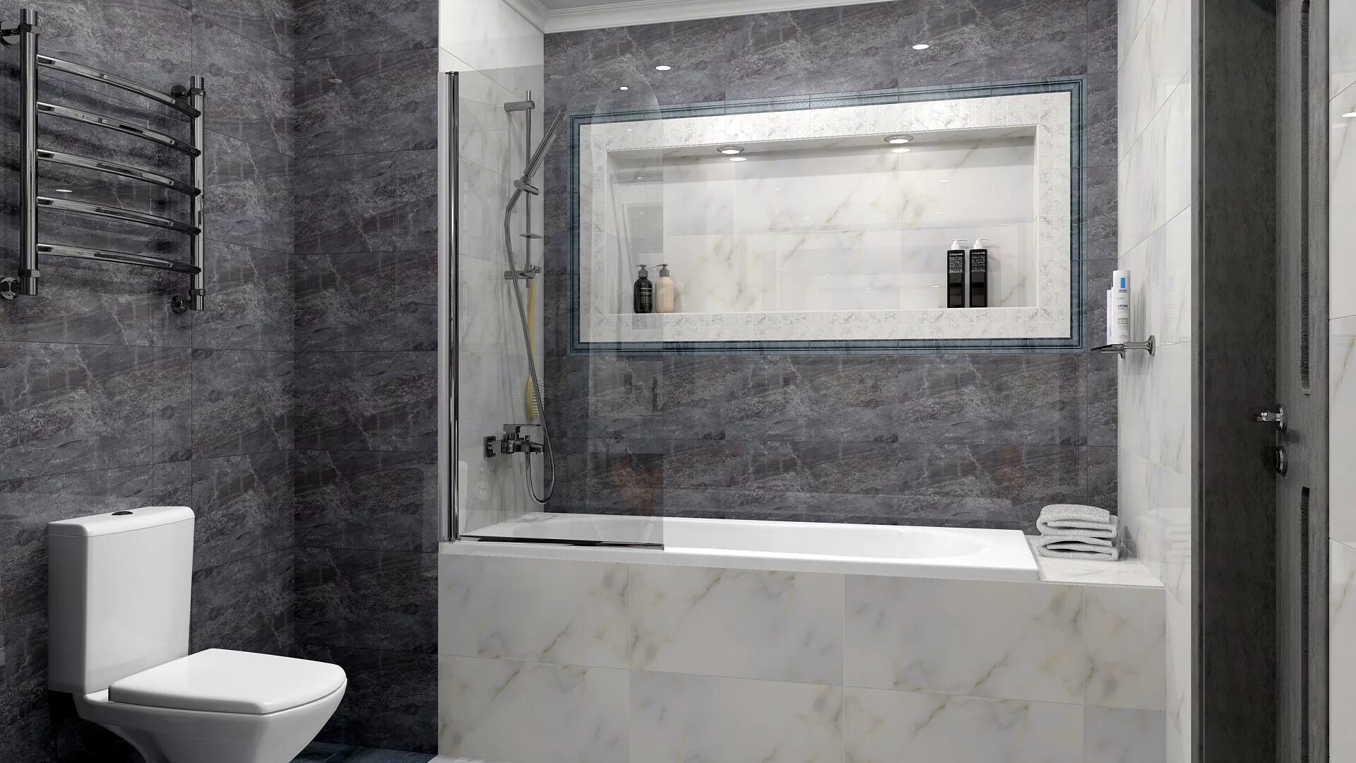 Плитка серый мрамор в интерьере Керамическая плитка Виндзор / Vindzor от Kerama Marazzi купить в интернет-магази