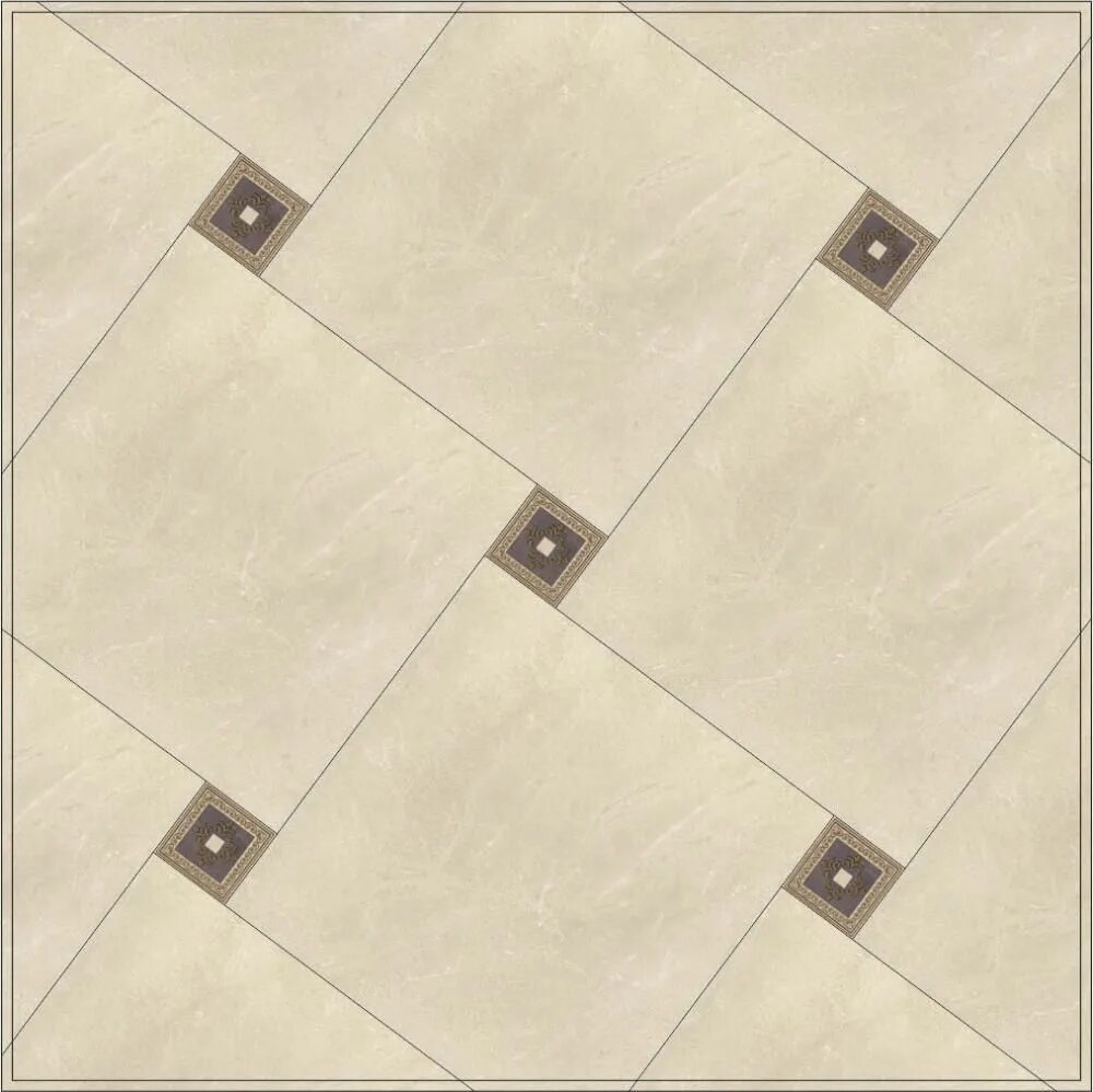 Плитка со смещением фото Декор Kerama Marazzi 40,2х40,2 Орсэ ковер угол лаппатированный HGD\A111\SG1596L 