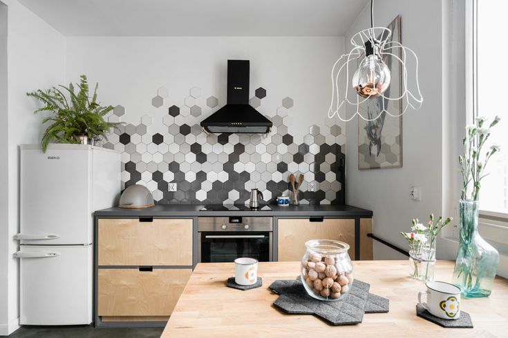 Плитка сотами на кухню фартук фото Pin by \u041C\u0430\u0440\u0438\u044F on Interior Kitchen design, Kitchen remode