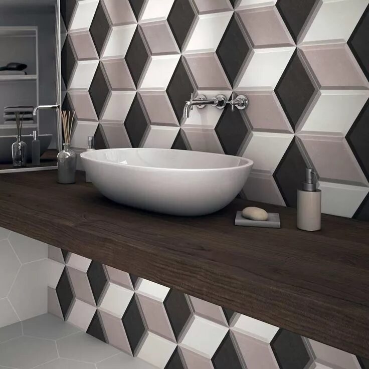 Плитка соте фото Hexagon Tiles Bathroom wall tile, Hexagon tiles, Bathroom trends