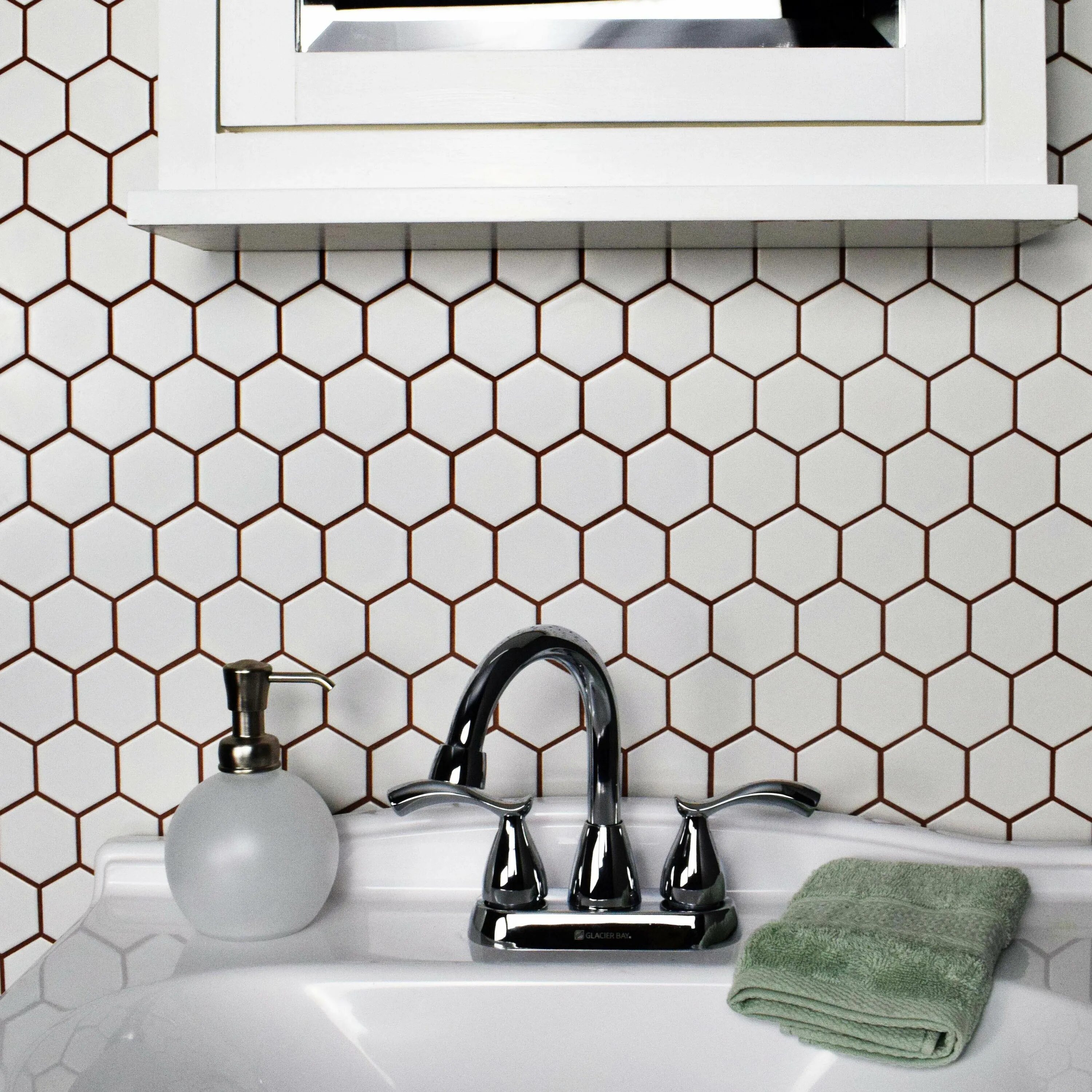 Плитка соте фото Retro Hexagon 2" x 2" Porcelain Tile Camping Wall tiles, Mosaic tiles, Tiles