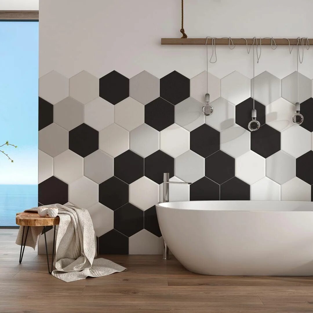 Плитка соты фото Pin on Cernosice bathroom