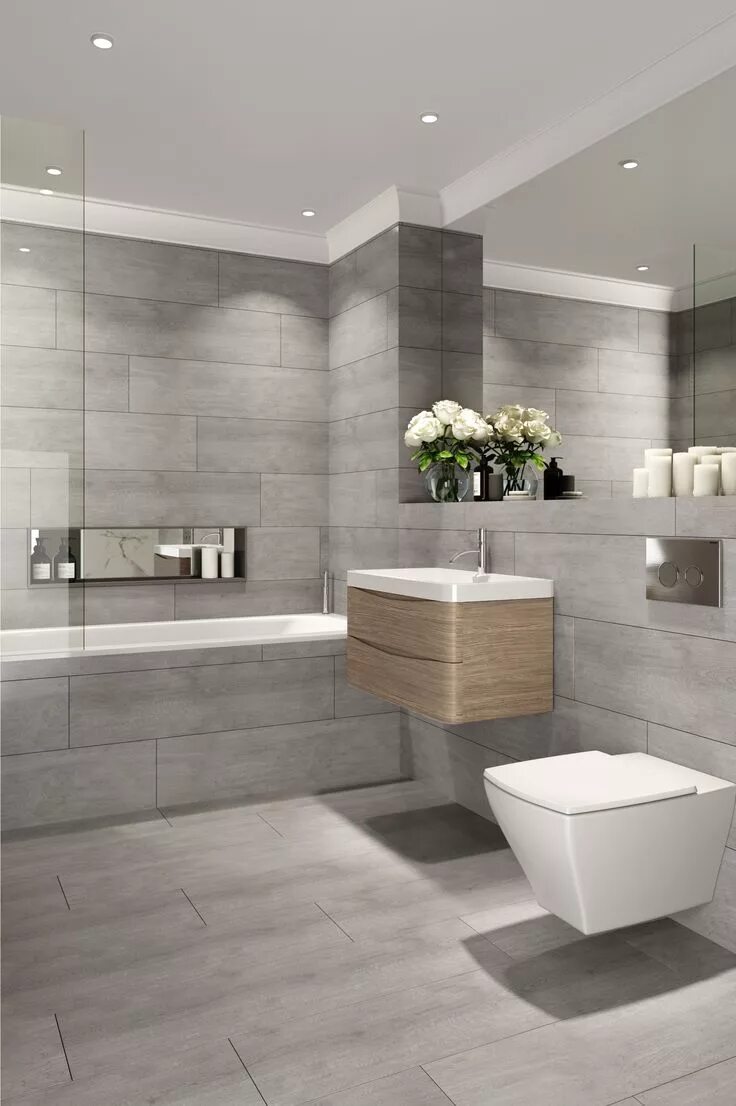 Плитка современные дизайны Madeira Grafite Anti-Slip Natural Wood Effect Floor Tile Illuminazione bagno, De