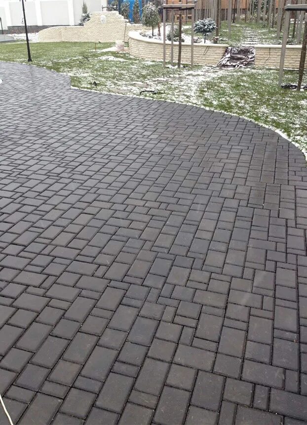 Плитка старый город серый фото Купить брусчатку Старый город серую в Подольске