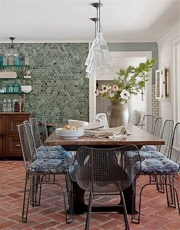 Плитка столовая фото Icon of Inspiring Home Decorating Ideas with Vintage Tiles Dream dining room, Di