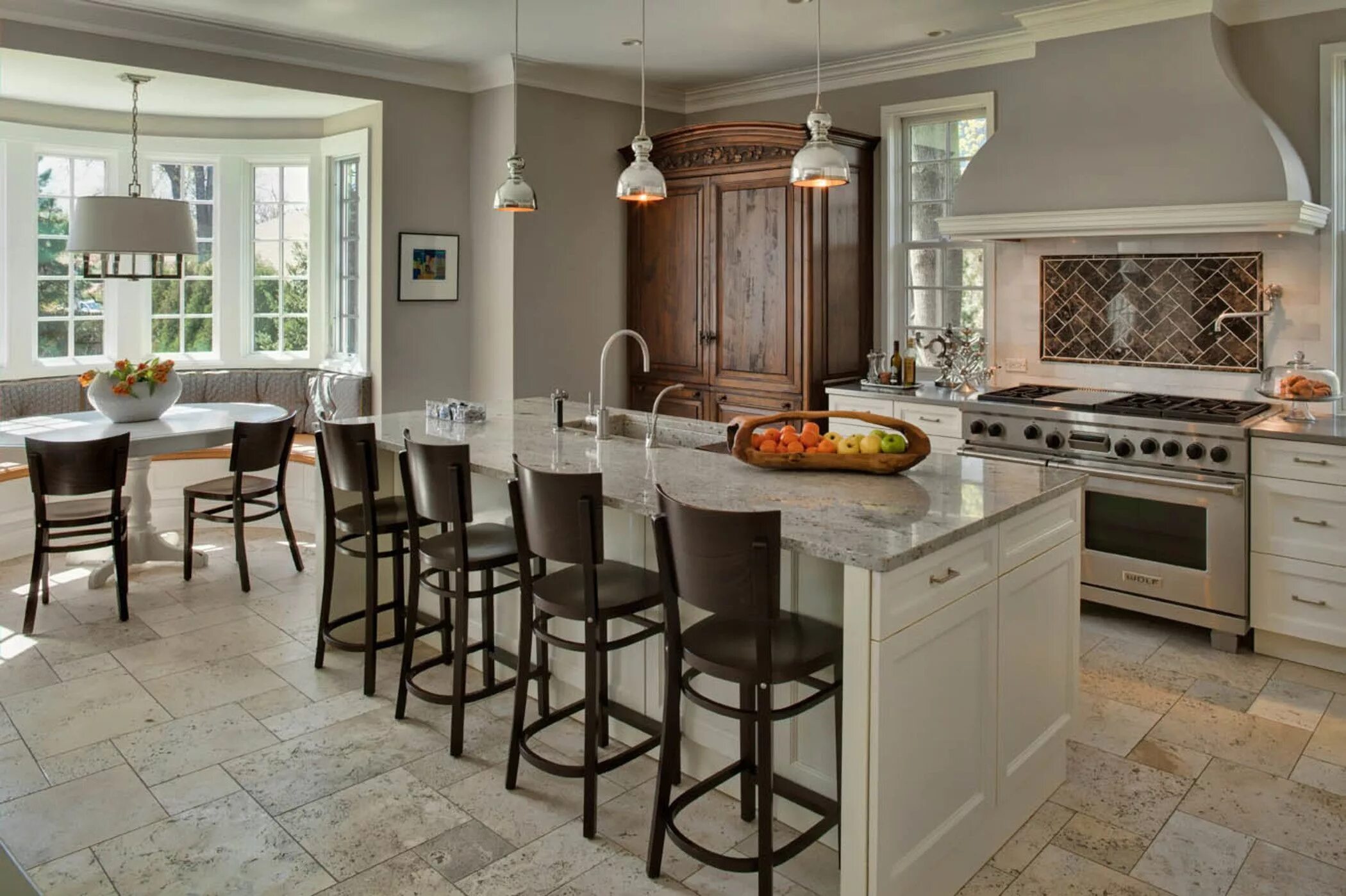 Плитка столовая фото Traditional But Lively Lux - Lookbook - Dering Hall Warm grey paint colors, Warm