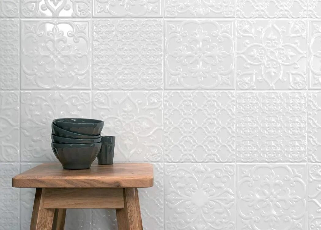 Плитка суррей фото Плитка керамическая KERAMA MARAZZI Суррей 20 см x 20 см, белый - купить плитку п