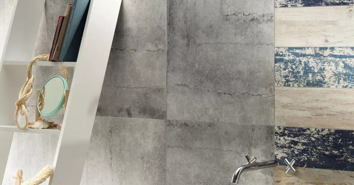 Плитка цемент фото Cement Worn 1 Mat 59.8x59.8 Tubadzin - Керамогранит Тубадзин Цемент Ворн 1 Мат с