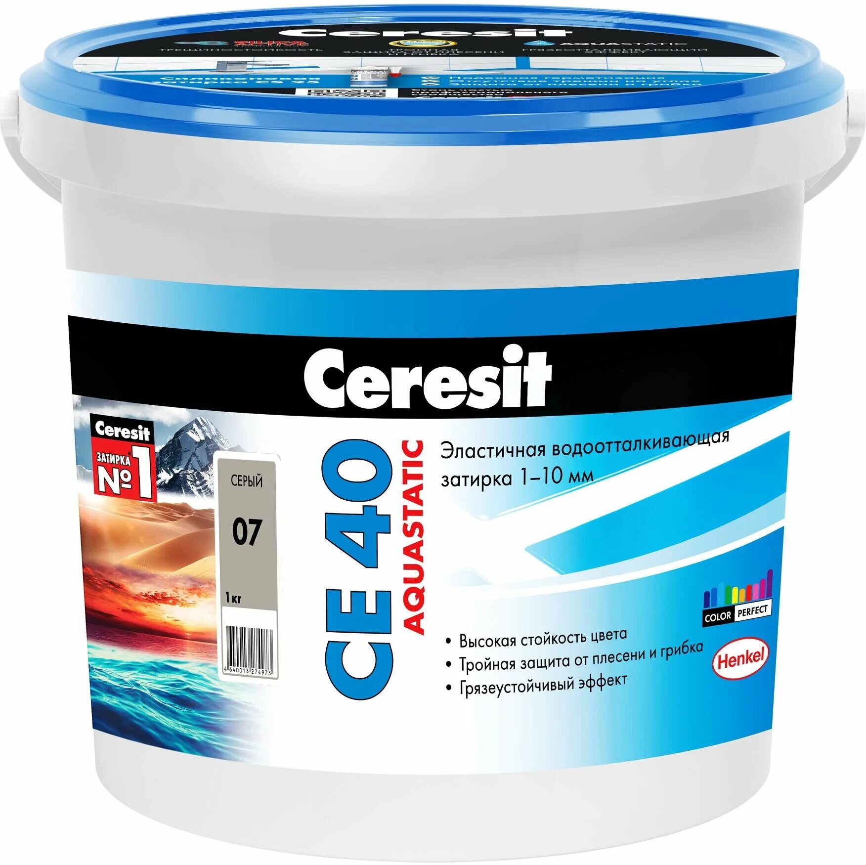 Плитка церезит фото Затирка для плитки Ceresit СЕ 40 Aquastatic (1кг) серый 07 купить товары для рем