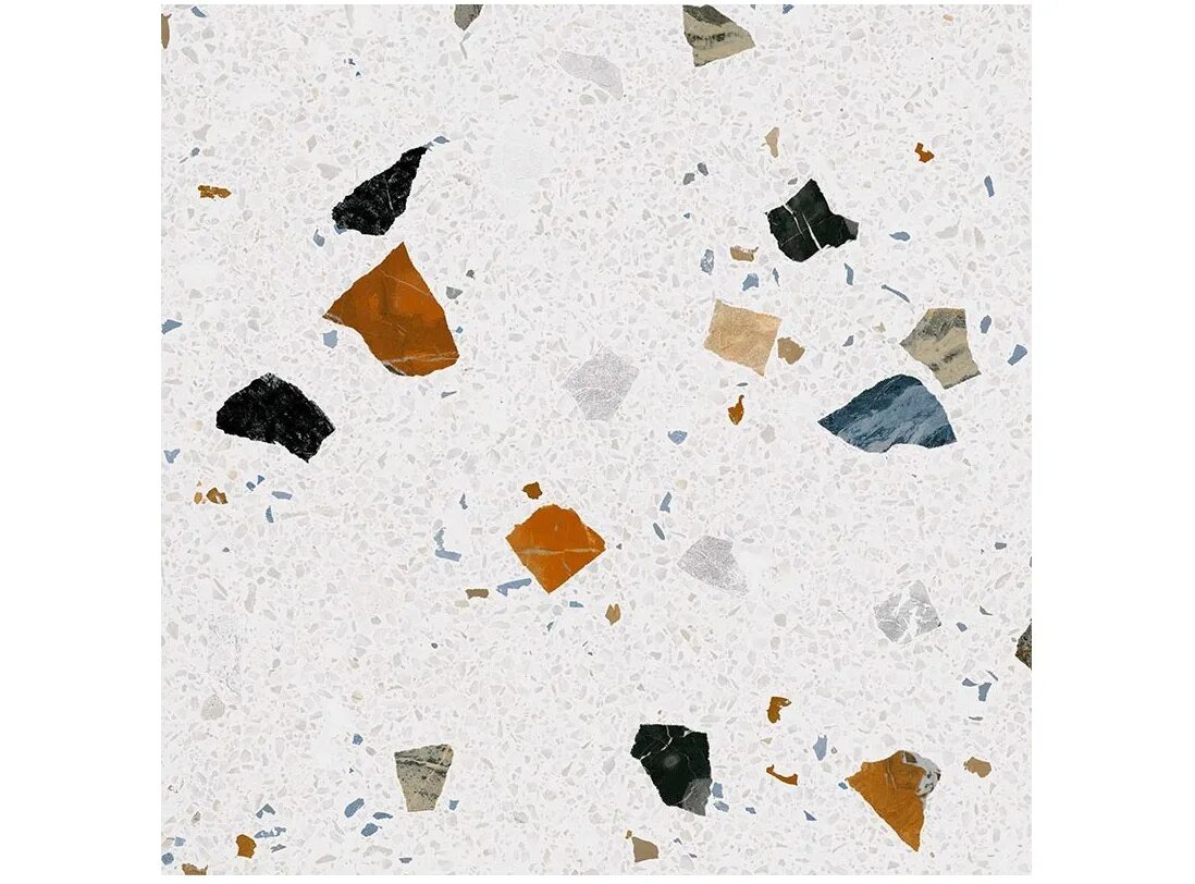 Плитка терраццо фото Плитка Stracciatella Керамогранит R Grafito 80x80 натуральный, Arcana, Испания -