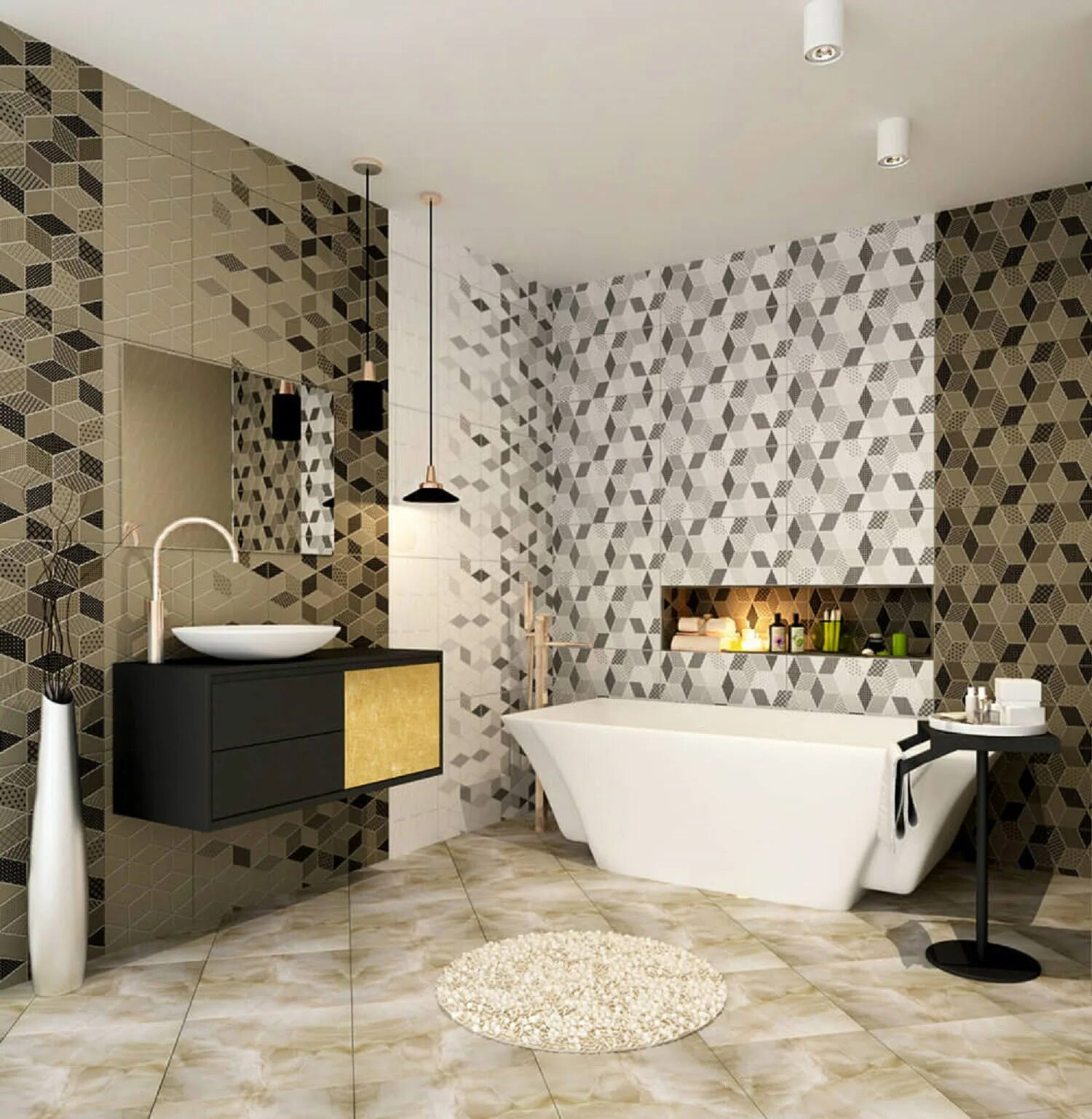 Плитка тренд фото Керамическая плитка Keramin u00038842 30x60см 1.98 м² цвет белый в Череповце - к
