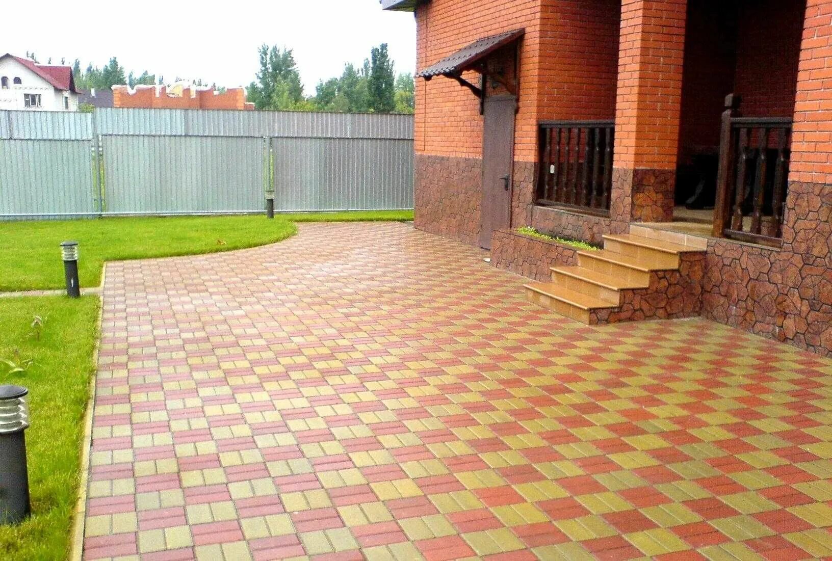 Плитка тротуарная образцы укладки фото Брусчатка, тротуарная плитка: 2 200 тг. - Отделочные и облицовочные материалы Ал