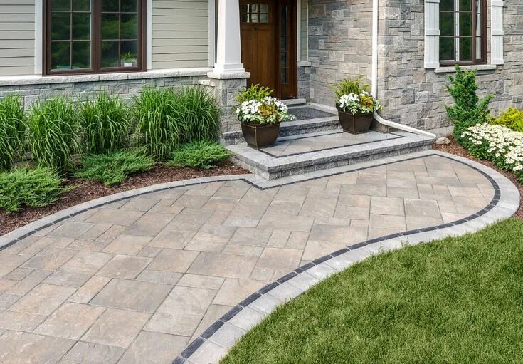 Плитка тротуарная перед домом фото 4 Landscape Design Ideas for Your Front Entrance in Little Compton, RI - Premier