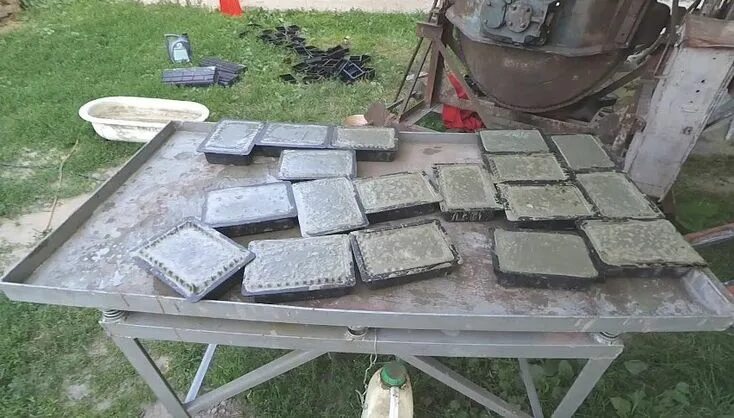 Плитка тротуарная своими руками в домашних условиях Изготовление тротуарной плитки Брусчатка, Плитка, Бетонные поделки