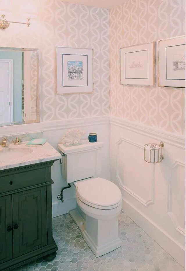 Плитка туалетного гарнитура что это фото Туалет Small bathroom, Trendy bathroom, Small bathroom wallpaper