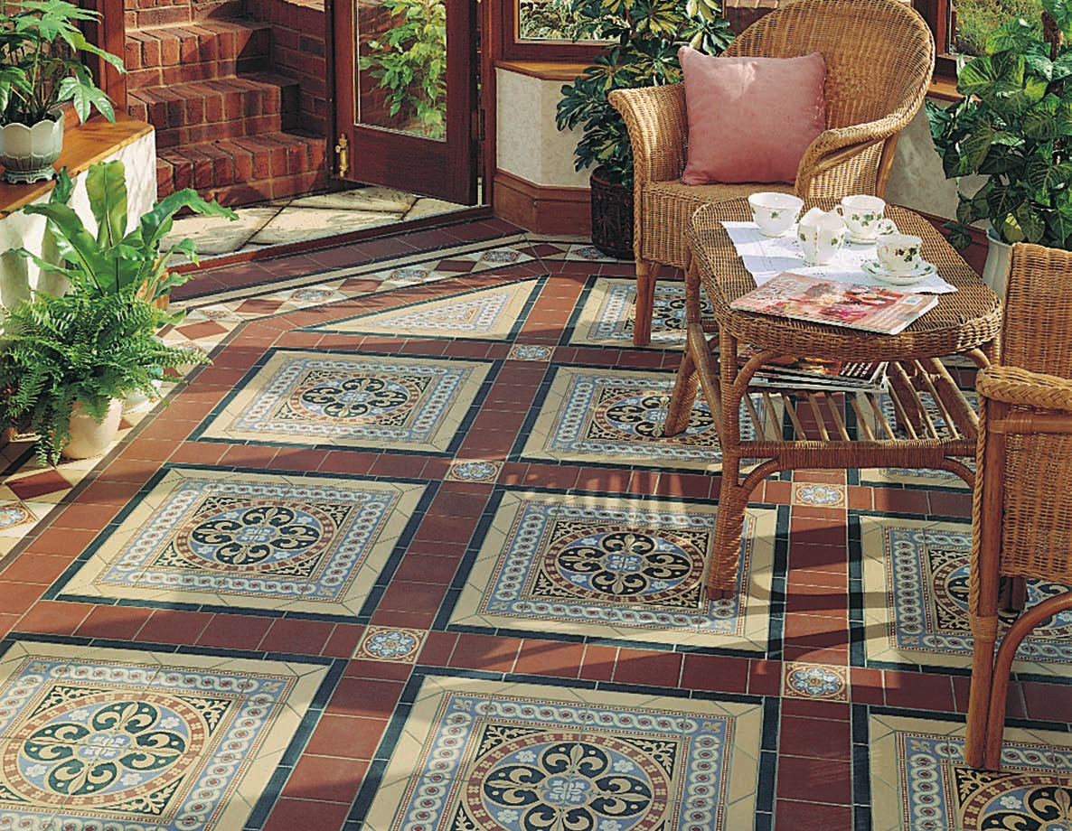 Плитка в беседке на полу фото Oli Crema 45x45 STN Ceramica - Плитка СТН Керамика Оли Крема темно-коричневый, к