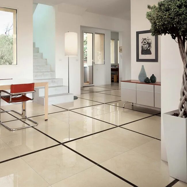 Плитка в доме на полу дизайн Elegance Cerim (Италия), керамогранит Elegance под мрамор Интернет-магазин РеалП