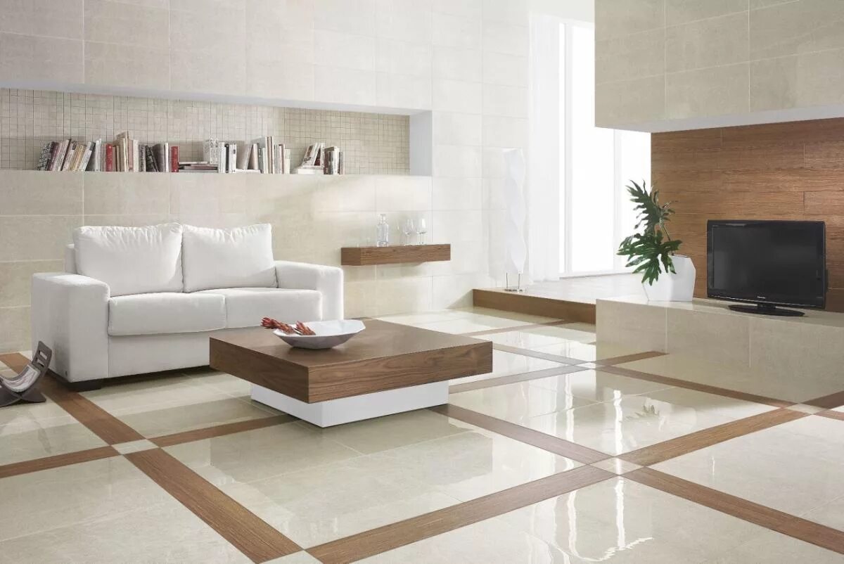 Плитка в гостиную на пол варианты дизайна Modern-ceramic-tiles-flooring My Decorative