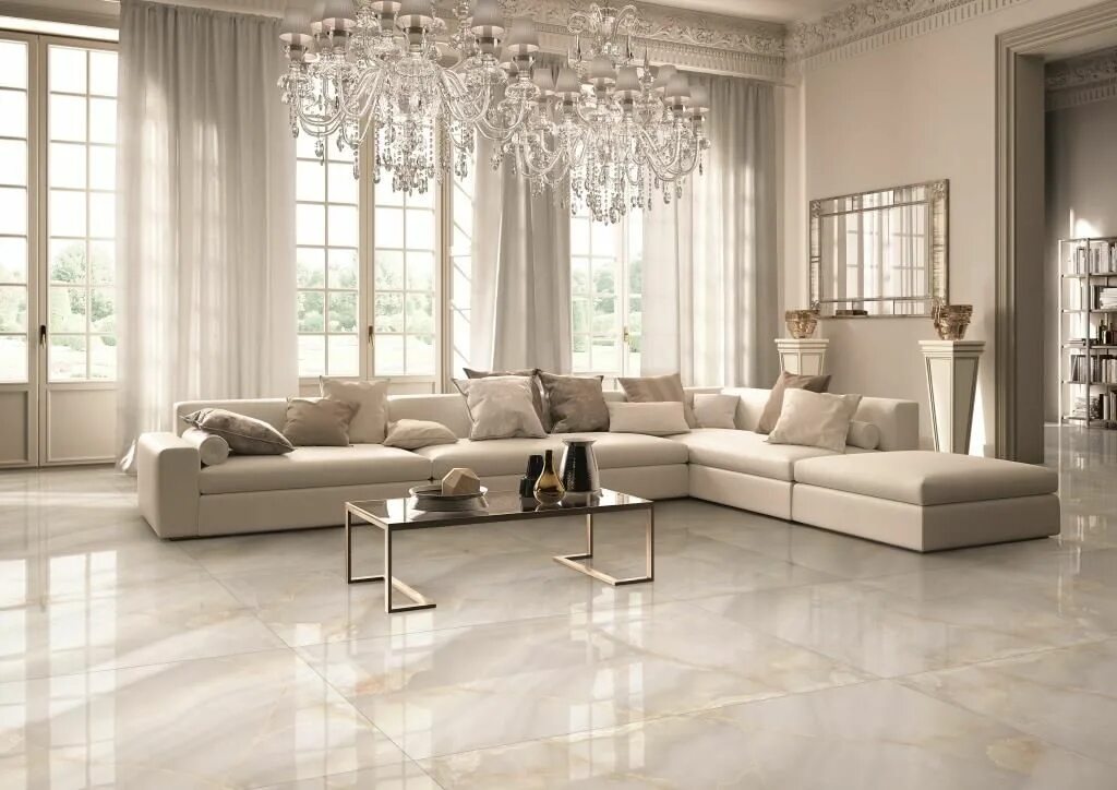 Плитка в гостиную на пол варианты дизайна Керамогранит XXL Format Tile купить в Новосибирске по демократичной цене - Стран
