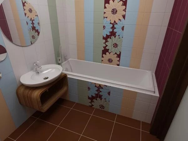 Плитка в хрущевке фото Варианты отделки плиткой туалета и ванной комнаты :: Все для стройки