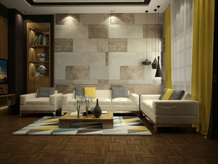 Плитка в интерьере гостиной Mur en pierre Living room tiles, Living room wall designs, Wall tiles living roo