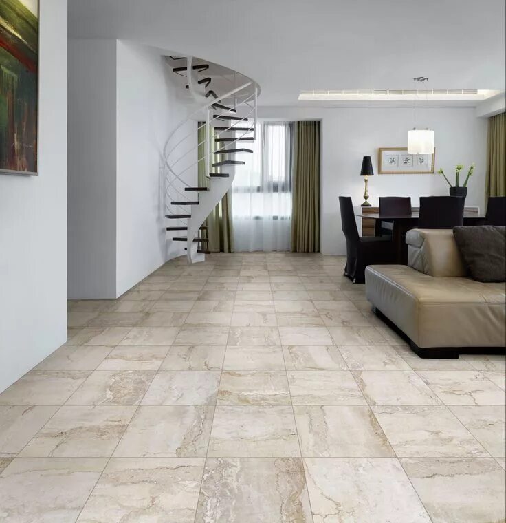 Плитка в интерьере гостиной на полу Saime San Prospero :: Maxima Dolcevita :: Flooring, Tile floor, Tiles