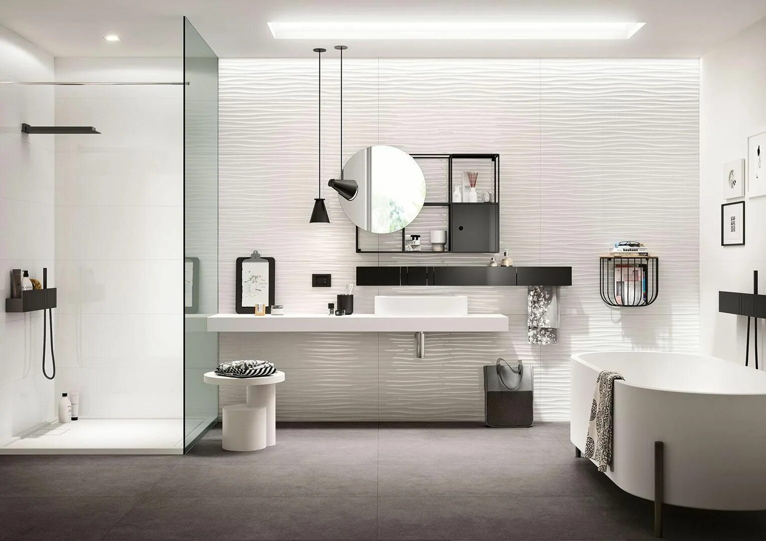 Плитка в интерьере комнаты Плитка Marazzi Essenziale - купить в Москве