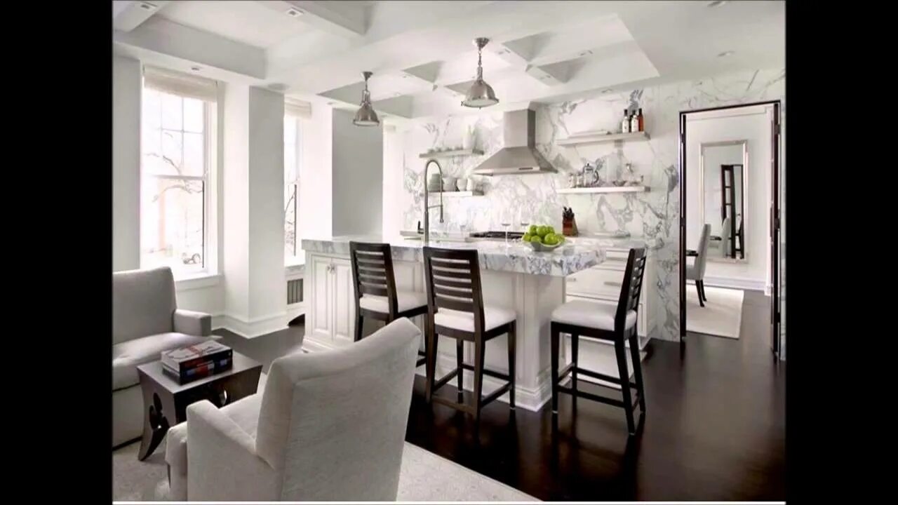 Плитка в интерьере кухни гостиной Kitchen Showrooms Orange County - YouTube