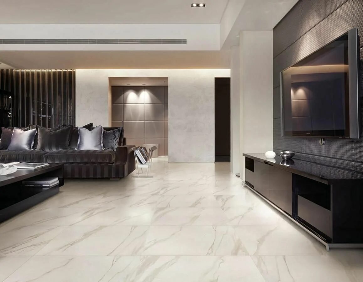 Плитка в интерьере квартиры 25 Incredible Living Room Marble Floor Design Ideas - Freshouz Home & Architectu