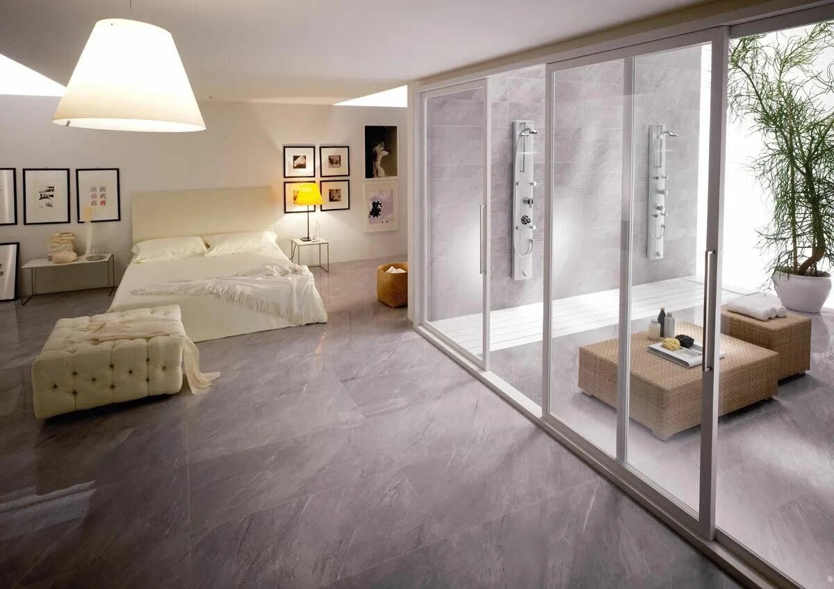 Плитка в интерьере спальни LA FAENZA CERAMICA COLLEZIONI colection info@aquarline.gr Luxury homes interior,