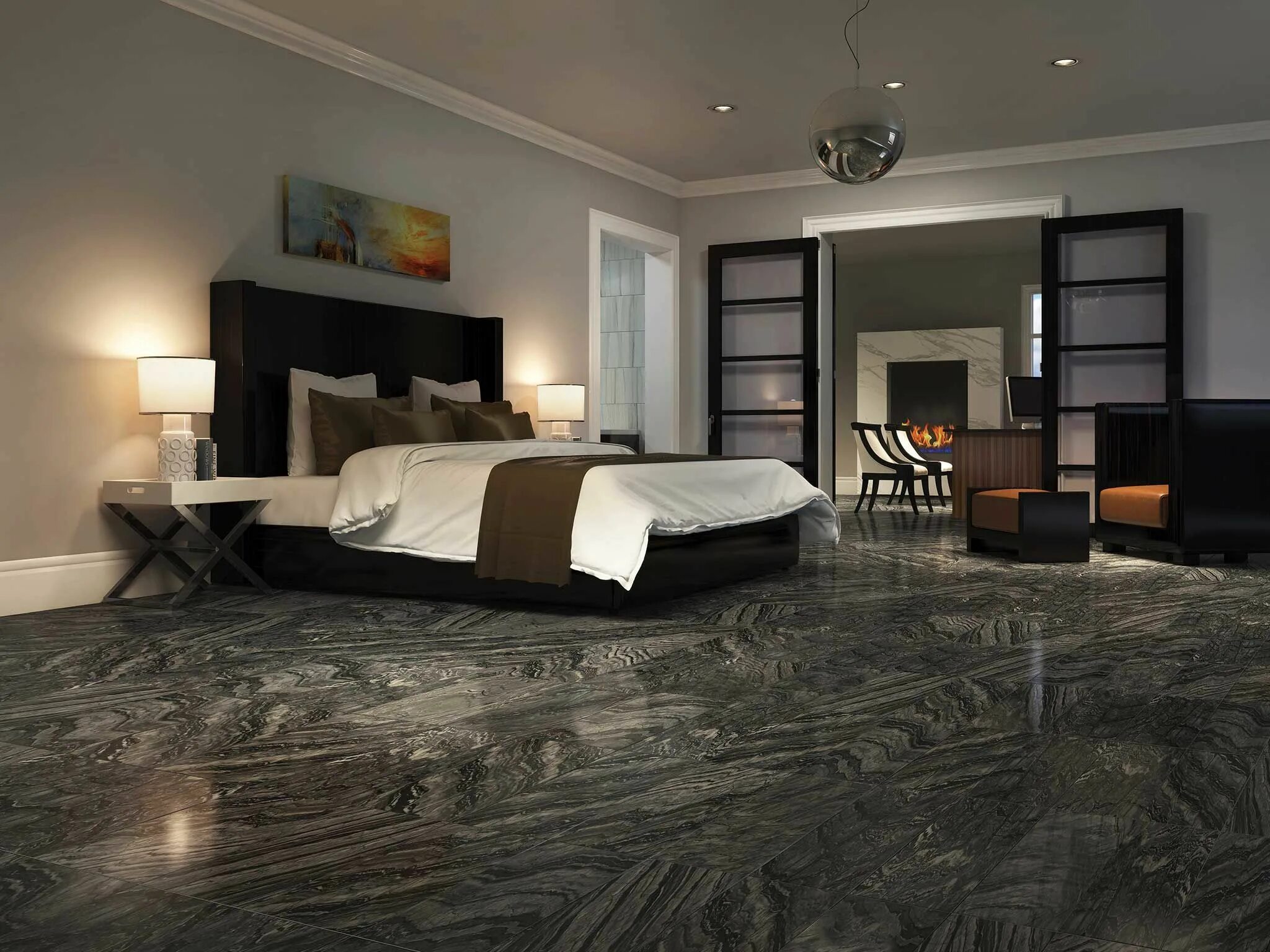 Плитка в интерьере спальни Interceramic USA Master suite remodel, Bedroom flooring, Home decor