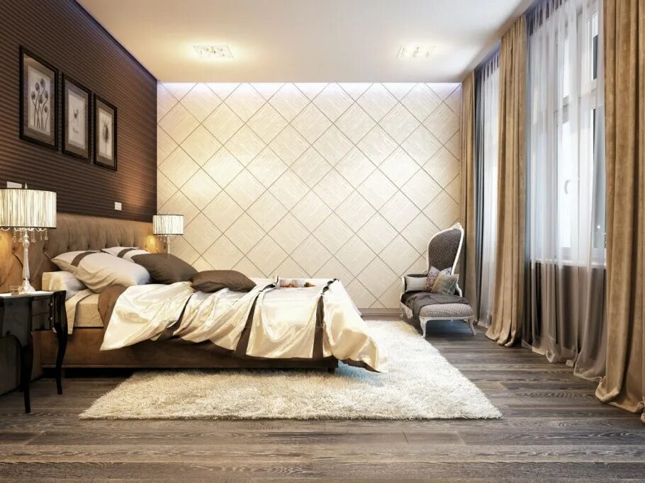 Плитка в интерьере спальни VWArtclub - Lighted Bedroom