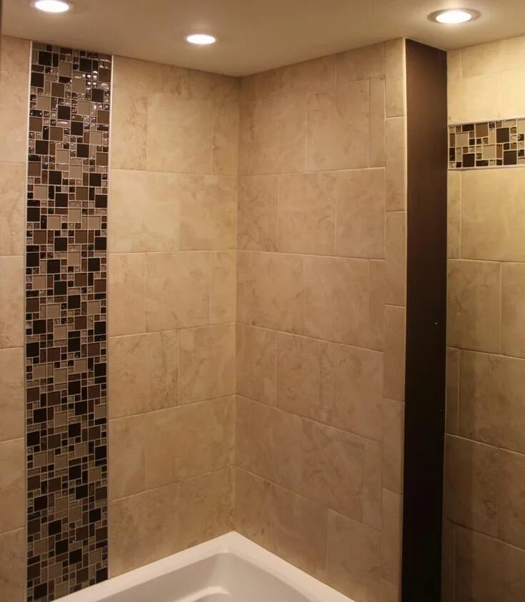Плитка в комнате на стене фото 33 cool pictures of tiled showers with glass doors design 2022 Glass tile bathro