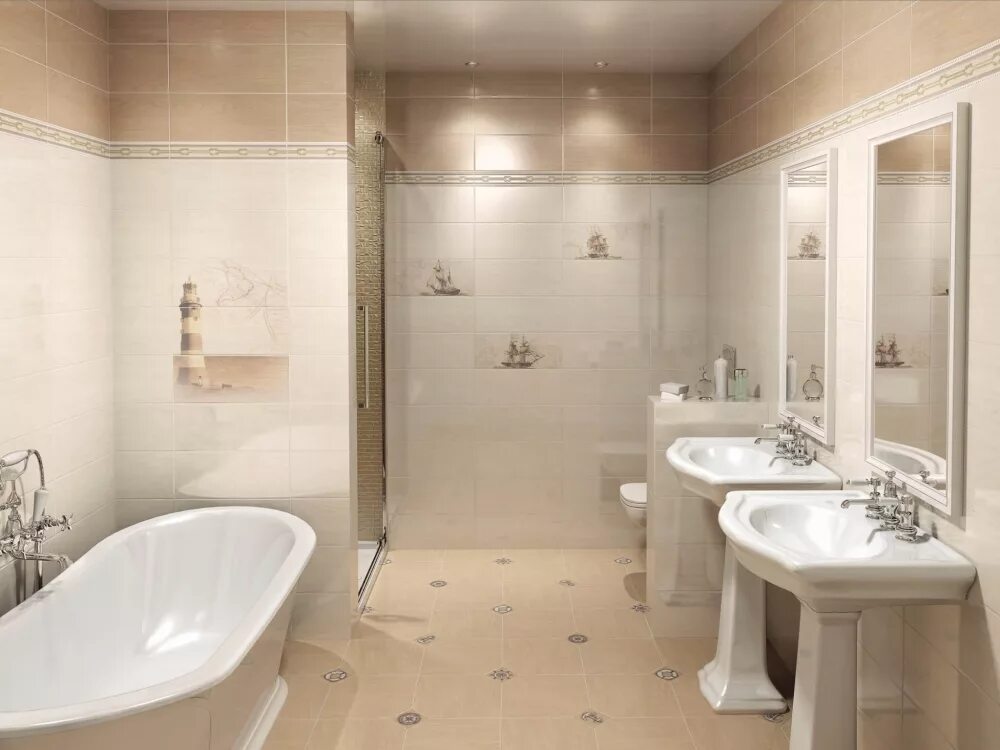Плитка в комнату фото Рометта бежевый 20x30 AR90\8184 Плитка Керама Марацци (Kerama Marazzi) купить в 