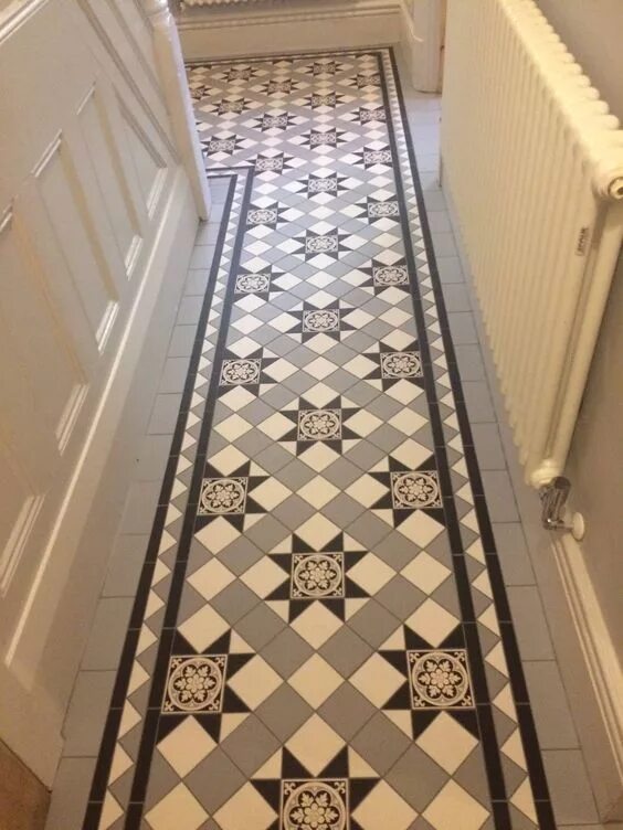 Плитка в коридор фото Victorian floor tiles gallery, Original Style floors, period floors Hall floorin