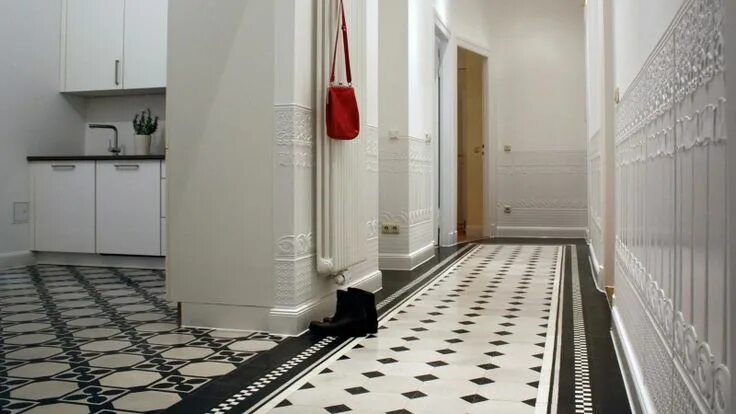 Плитка в коридоре на полу фото Pin di casa