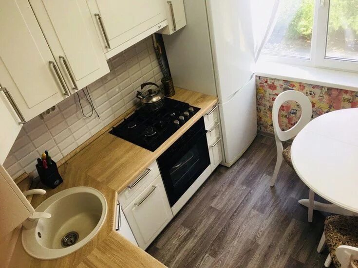 Плитка в кухню фото в хрущевке Pin on Идеи для дома Interior design kitchen, Home decor kitchen, Small kitchen 
