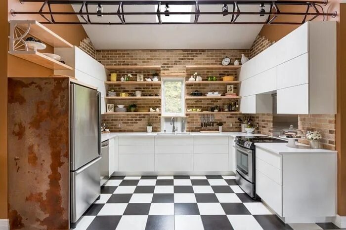Плитка в кухню в стиле лофт 100 Kücheneinrichtung Beispiele mit industriellem Look Industrial style kitchen,