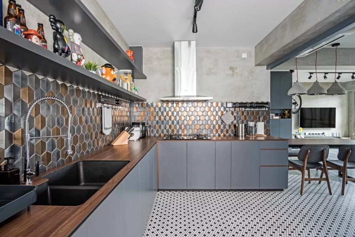 Плитка в кухню в стиле лофт Pin by Brune on Kitchen Kitchen design, Home decor kitchen, Small kitchen plans