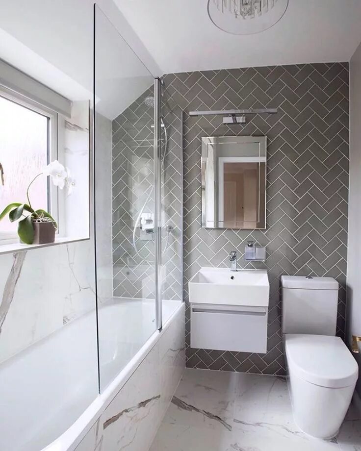 Плитка в маленькой ванной дизайн Renovating a 1960’s Dormer on Instagram: "*SLOW SUNDAY* Question - do keep your 