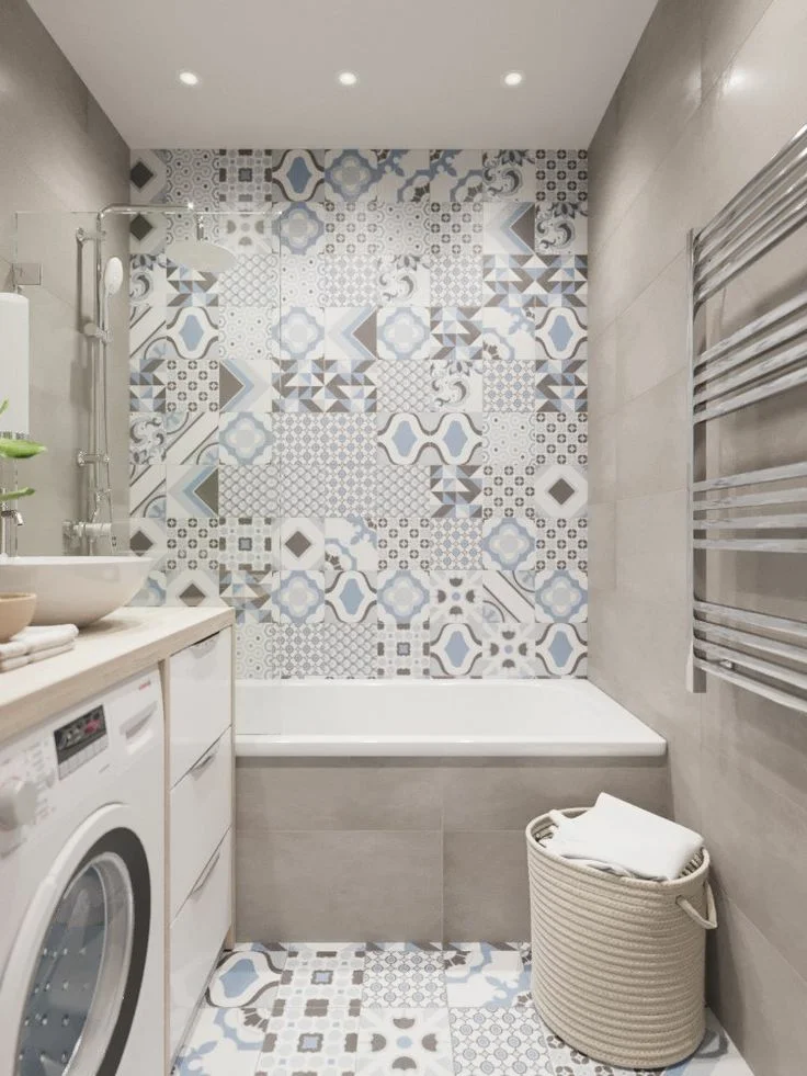 Плитка в маленькой ванной дизайн Идеи плитки для маленькой ванной Diy bathroom storage, Bathroom design small, Ba