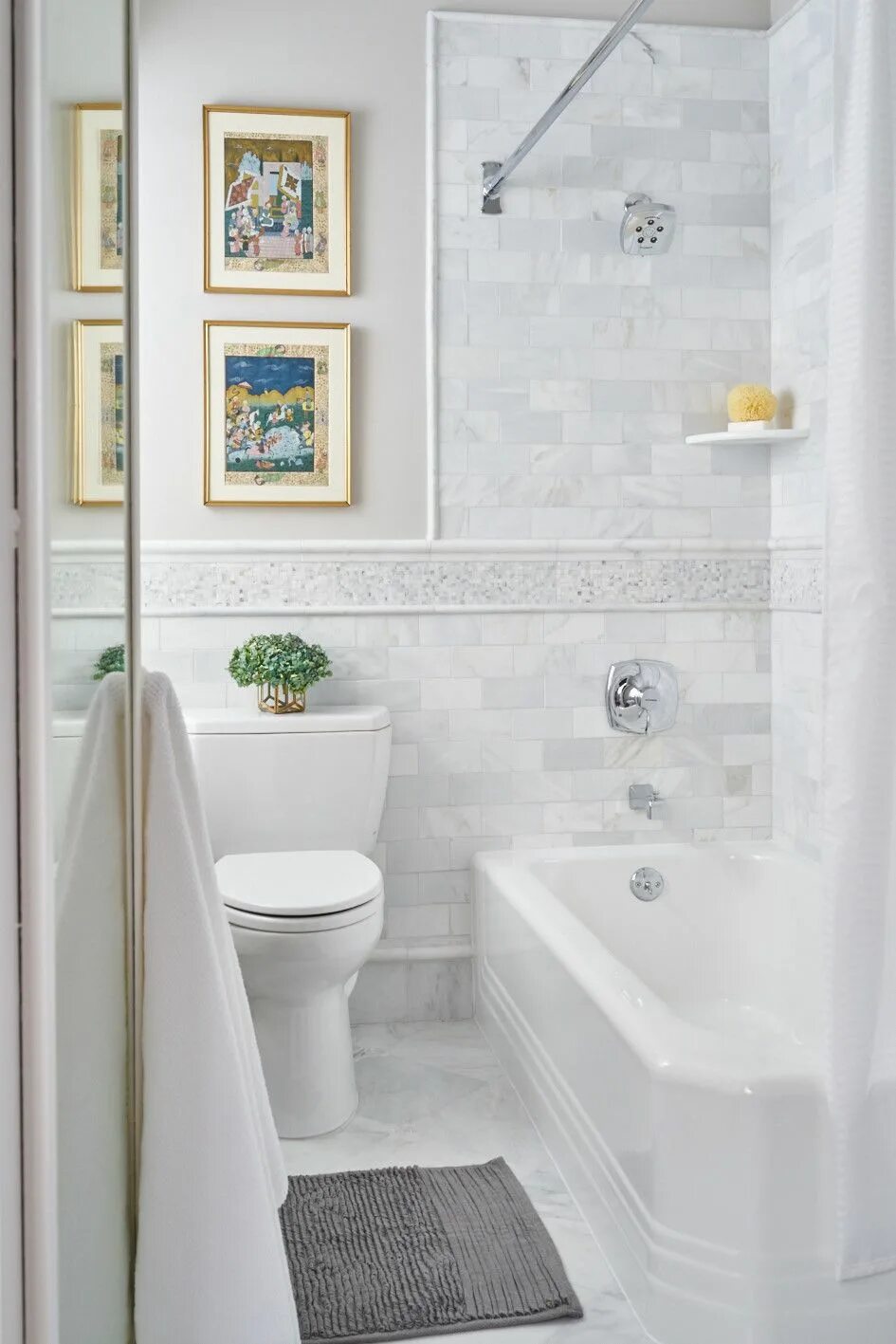 Плитка в маленькой ванной дизайн Wayfair.com - Wayfair Your Home Designs de petite salle de bains, Décoration pet