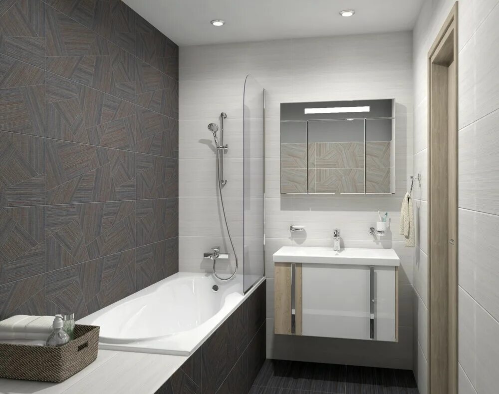 Плитка в обычной ванной комнате фото Коллекция бренда Kerama Marazzi: Клери Торговый Дом FLEXI