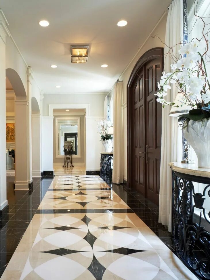 Плитка в прихожей современный дизайн 20+ Entryway Flooring Designs, Ideas Design Trends ... Floor design, Foyer floor
