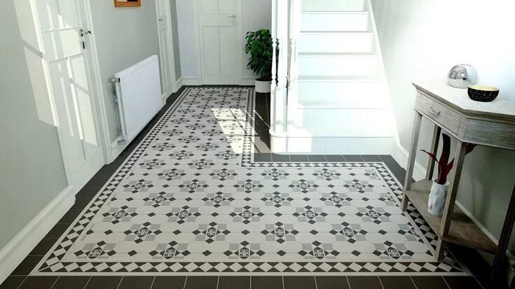 Плитка в прихожую на пол фото Choose from four different rooms in the style most suited to your home and exper