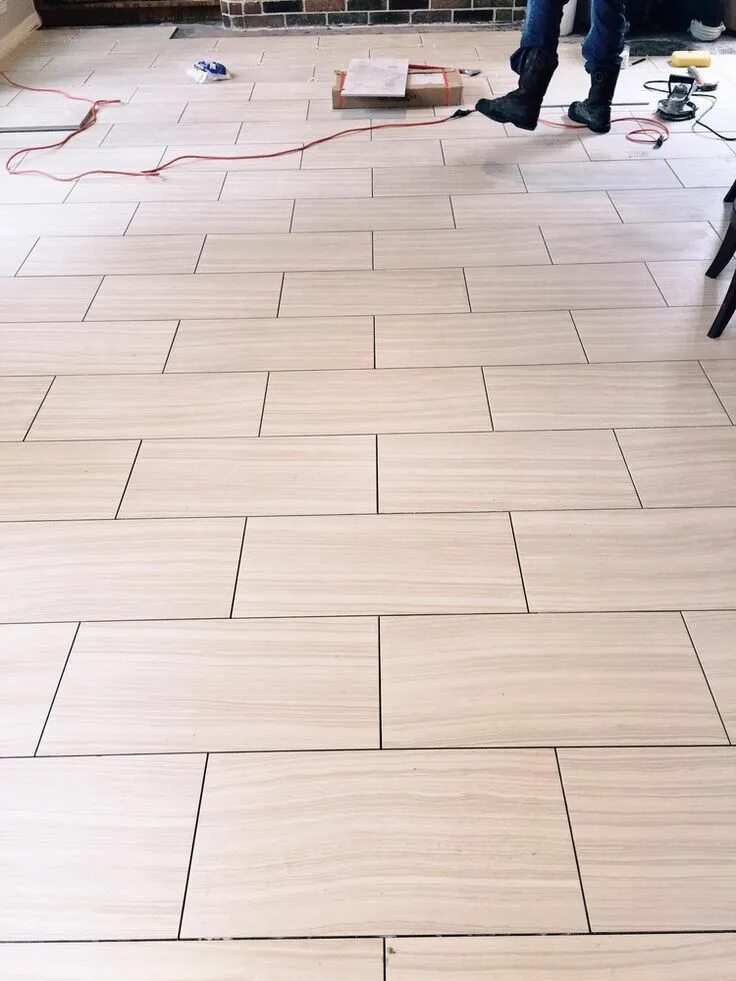 Плитка в разбежку фото Which Direction Should You Run Your Tile Flooring? Well... - DESIGNED Tile floor