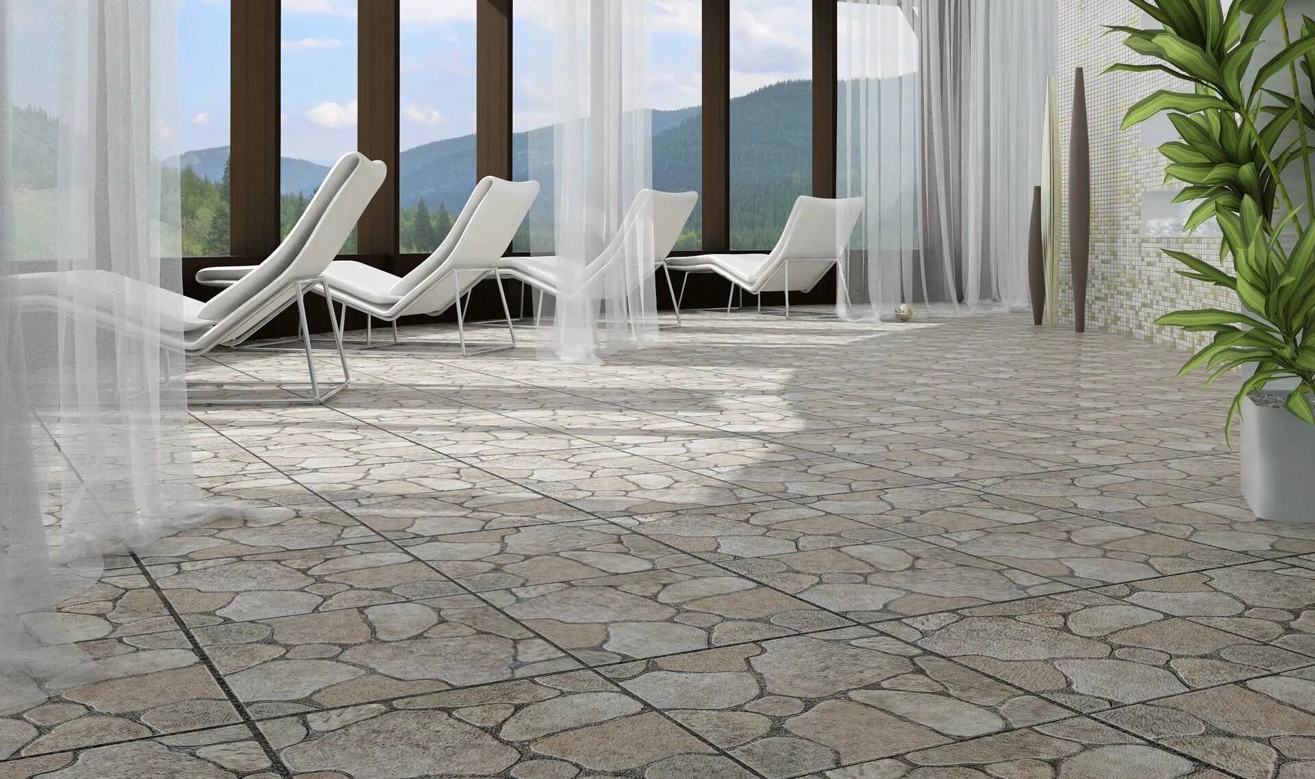 Плитка в ростове фото Керамогранит Patio grey PG 03 450*450 купить в ТСК "Фристайл"