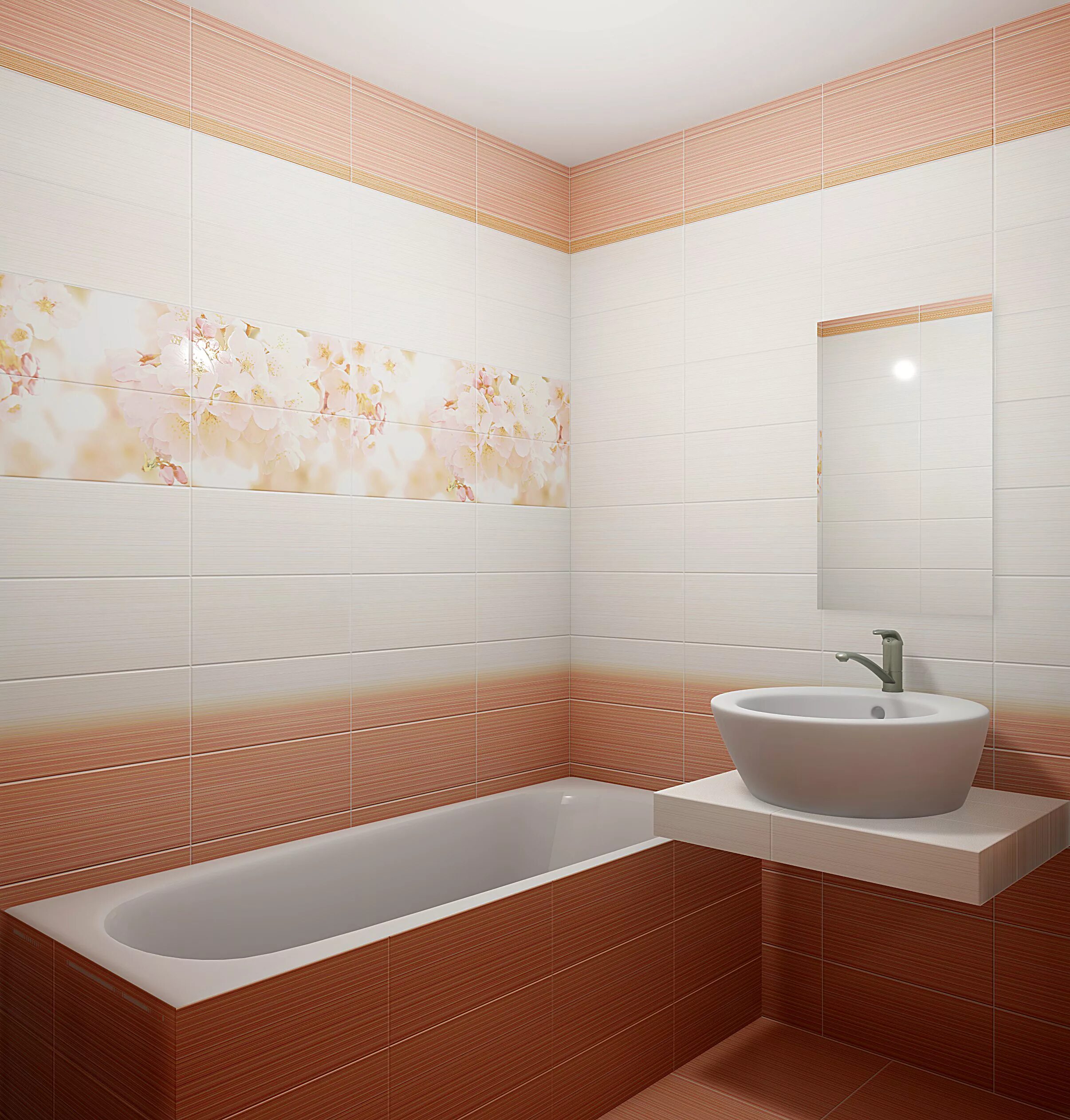 Плитка в рязани фото Каталог Санрайз CW2H454DT Панно Черри 40*88