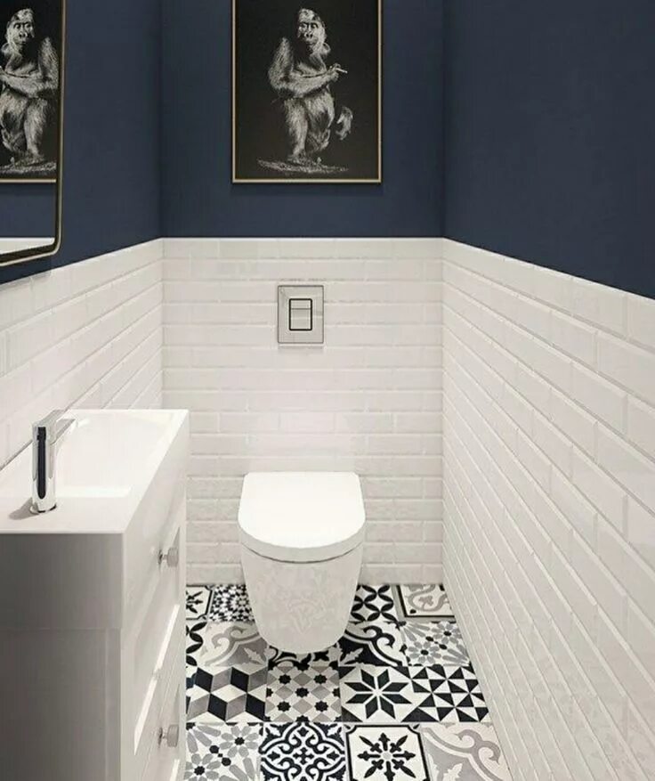 Плитка в туалет на стены фото Pin by Alice Watare on Nuestra casa. Small apartment bathroom, Small toilet room
