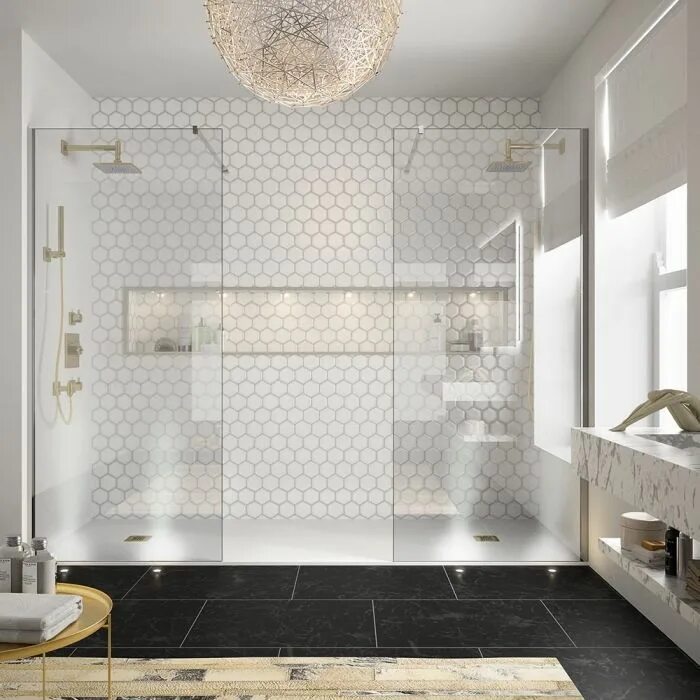 Плитка в ванной дизайн 2024 Pin on Salle de bain